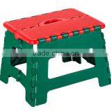 Round Handle Plastic Folding Step Stool thumbnail-3