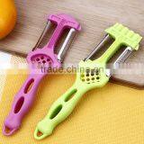 Factory Top Quality PP Material Handle Stainless Steel Blade Multifunctional New Style Peeler and Grater thumbnail-3