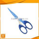 6-1/4'' Beautiful Blade Pattern Colorful Stationery Scissors thumbnail-1