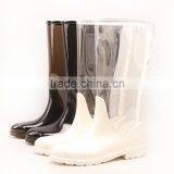 New Design Customized Special Transparent Jelly Translucent EVA Upper PVC Vamp Top Quality Hand Made Wellington Rain Boot thumbnail-4