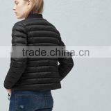Outdoor Keep Warm Women Black Quited Feather Down Winter Coat thumbnail-5