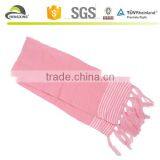 Knitted Women Winter Pink Hat and Scarf Set thumbnail-3