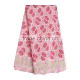 Pink African French Lace Fabrics Bestway Sequin And Beaded Fabric thumbnail-1