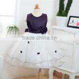 MGOO Top Quality Stock Girl's Blue Party Dress Ball Gown With Butterfly Kids Gown Pictures C102 thumbnail-6