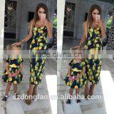 2017 Lemon Printed Dresses Women Summer Mother Daughter Matching Dress thumbnail-1