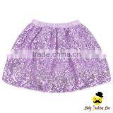 Summer Kids Plain Color Cotton Sequins Inner Lining Little Girl Petti Skirt Mini Dress thumbnail-3
