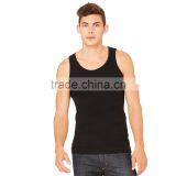 Bella+Canvas Men's 2x1 Rib Tank Top - 100% Combed and Ring-spun Cotton and Has Self-fabric Binding Around Neckline and Armholes thumbnail-2