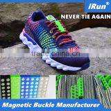 Fastest Magnetic Closing Strong Will Yeezy Sneaker Lace Buckles Never Tie Shoelace Closures - Manufacturer Production - Black thumbnail-1