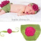 2016 Newborn Hat Cute Baby Handmade Kitted Hair Band and Hats thumbnail-1