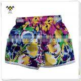 Summer Flower Printed Board Shorts for Girls thumbnail-2