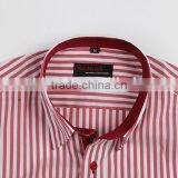 Burgundy Stripe Men's Stretch Shirts thumbnail-3