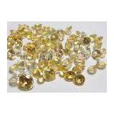Round Natural Loose Gemstones Golden Yellow Sapphire AAA 0.8MM-6.0MM
