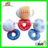 Lovely Plush Football Baby Hand Toys Plush Rugby Toys Baby Rattle thumbnail-1