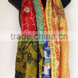 Old Vintage Cotton Kantha Work Women's Wear Stole / Scarve For Sale thumbnail-1