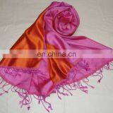 FINEST QUALITY 100% SILK REVERSIBLE SHAWL thumbnail-3