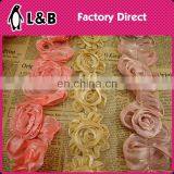 Handmade Single Emboridery Trims Lace Shading Flower Lace