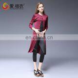 New European Style Coats Autumn Long Overcoat Ladies Without Clothes With Buttons thumbnail-2