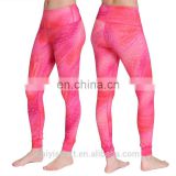 custom print sports leggings fitness girls wearing yoga pants recycled gym leggings
