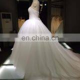 1A004cx Luxury Appliqued Heavy Beaded Ornament Floor-lenght With Long Tail Off Shoulder Sweetheart Wedding Dress 2016 thumbnail-5