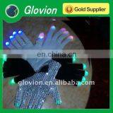 XMAS flashing gloves, Christmas LED flashing multicolor magic gloves