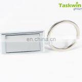 Custom Design Metal Keyring, Retangular Shape Metal Keychain