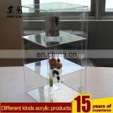 locked acrylic jewely display case plexiglass ring display cabinet perspex jewelry case with lock and key