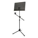 P-513High Quality Iron Cheap Bandmaster Musical Instrument Music Stand With Microphone Stand thumbnail-1