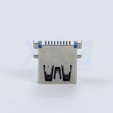 Fish Fork Foot Square Without Curling Female Straight Edge SMT USB 3.0 Connector thumbnail-4