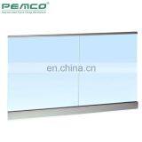 2019 PEMCO Aluminum Glass Railing Design Balcony Frameless Aluminum Glass Balustrade Stair thumbnail-4