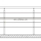 Balustrade Handrail Solid Support Bar Stainless Steel Male to Femail Tube Connector thumbnail-6