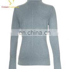 Turtleneck Knitting Lady Cashmere Merino Wool Fancy Thick Cardigan Coat thumbnail-2