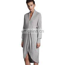 Lady Fashion Cashmere Knitted Robe Wholesale Women's Robe thumbnail-1