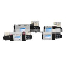 4V Series 4V410-15 4V220-08 Two Position Five Way AC220V Single Double Electrical Coil Pneumatic Air Valve