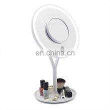 USB Charging Smart Cosmetic Mirror Desktop LED Makeup Mirror With Light 5x Magnification Beauty Makeup Mirror thumbnail-4
