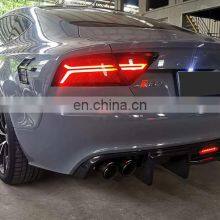 A7 S7 RS7 C7.5 Carbon Fiber Diffuser For Audi A7 S7 RS7 C7.5 With Light Audi Rear Diffuser 2016 2017 2018 thumbnail-5