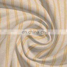 Best Selling Super Comfortable Linen Rayon Fabric Yarn Dyed Stripes For Garments thumbnail-2