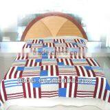 Quilted Embroidery Patchwork Quilt With Sham thumbnail-5