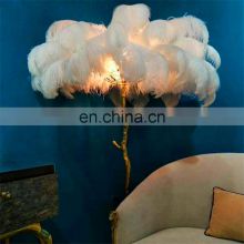 Modern Floor Lamp Luxury Tree Branch Feather Stand Light For Living Room Bedroom