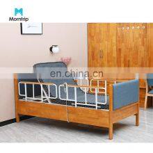 Wooden Guardrail Foldable Hospital Patient Lifting Electric Geriatric Beds for Nursing Home Care thumbnail-2