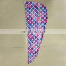 Top Rated Wholesale Mermaid Print Bath Fast Custom Long Turban Quick Dry Hair Drying Towel thumbnail-5