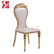 Modern Restaurant Furniture Hotel Luxury Wedding Chair Rose Gold Stainless Steel Banquet Chairs thumbnail-2
