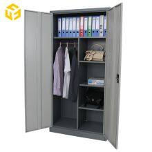 2 Door Steel Locker Cabinet Office Metal Wardrobe Design Filing Cabinet thumbnail-2