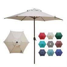 2.7 Meter Square Garden Umbrella, Steel Frame With Push Button Tilt, Waterproof Polyester Canopy thumbnail-5