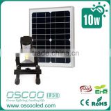 10W 20W 30w portable Motion Sensor Rechargeable lithium battery 10W IP65 10w solar rechargeable led flood light