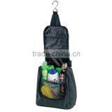 Custom Portable 3 Compartment Hanging Mens Travel Kit, Mens Toiletry Bag