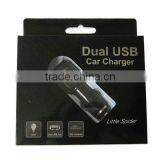 Shenzhen Wholesales Black Mini Dual USB Car Charger for IPhone thumbnail-6