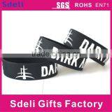 Cheap Custom Printing Silicone Rubber Wristband/silicone Bracelet thumbnail-3