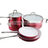 Aluminum Pressed Nonstick & Ceramic Coated Polishing Cookware Set thumbnail-1