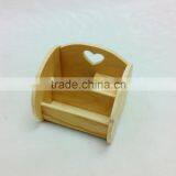 Wooden Pen Pencil Holder Shelf Compartment New Handmade Wholesale Heart Carving Pine thumbnail-1