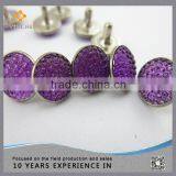 Wholesales Purple Crystal Rivet For Shoes